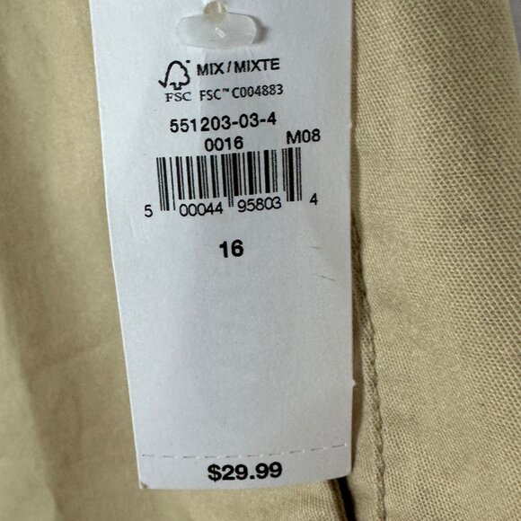 NWT Old Navy Everyday Short Womens Size 16 Taupe Tan Beige Relaxed Fit NEW Plus - Picture 5 of 15